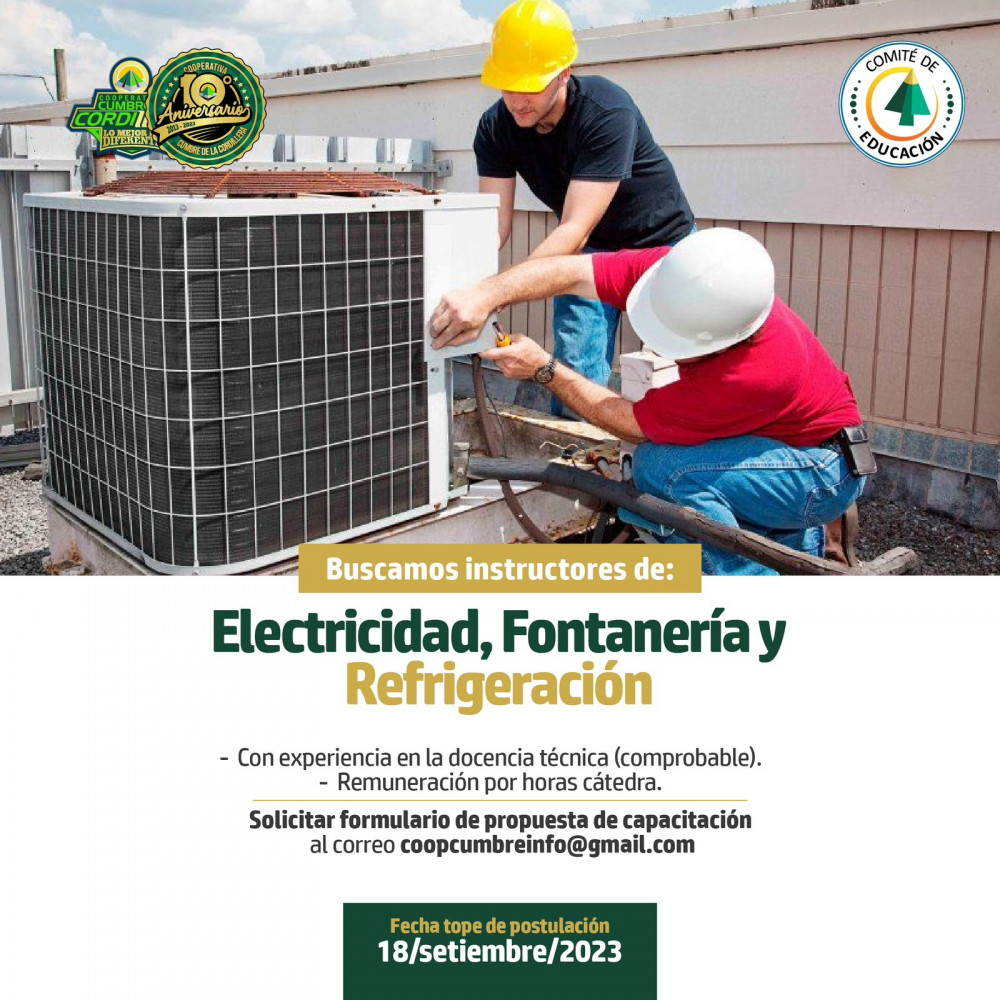 La cooperativa busca instructores